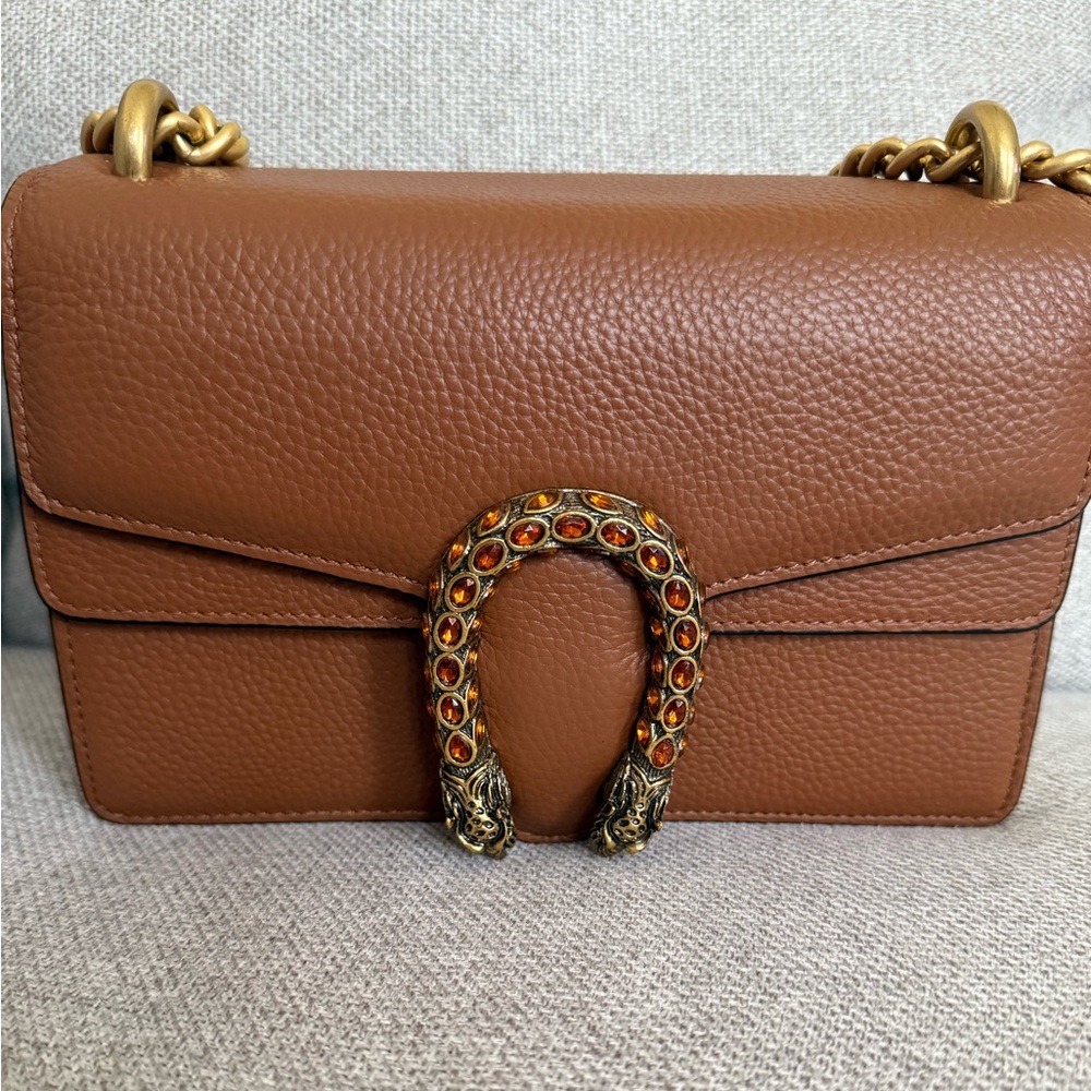 Tiffany & Fred Crystal Dragon Leather Crossbody Bag